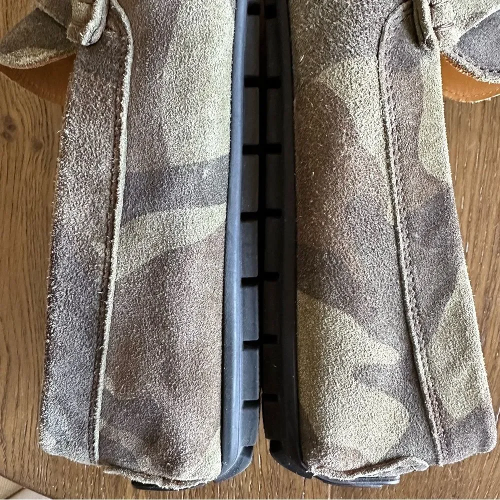 Russell & Bromley men’s camo print suede slip ons, loafers, driver Men's EU 41.5
